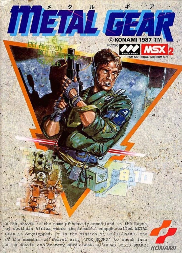 Portada de Metal gear de la consola MSX2