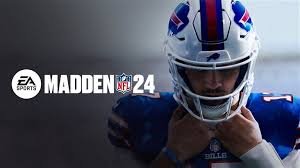 portada madden NFL24 con jugador colocándose casco de futbol americano